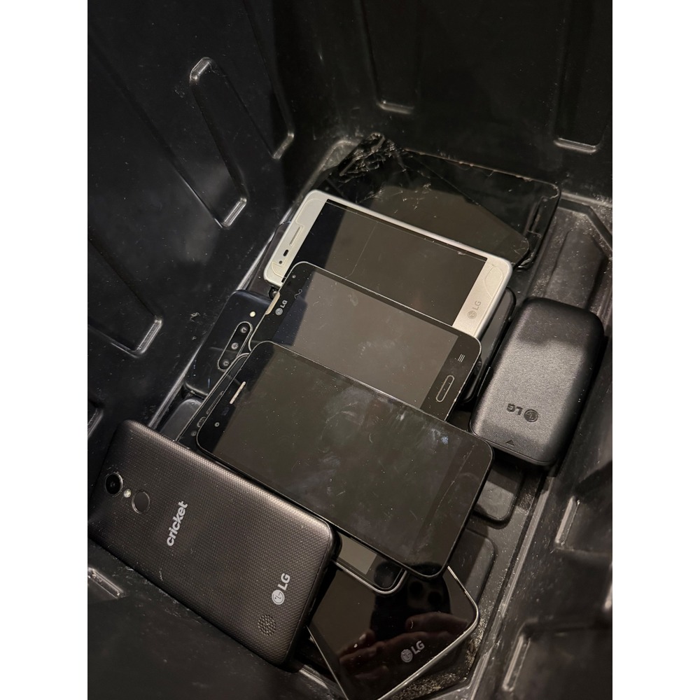 10 Mixed Cell Phone Lot Apple iPhone Samsung‎ LG for Gold Recovery Scrap Parts
